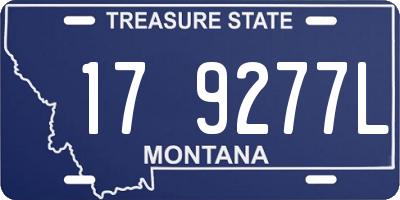 MT license plate 179277L