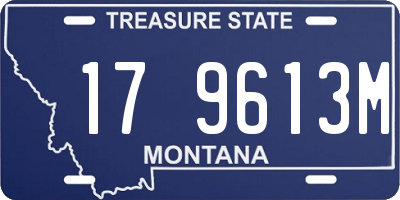 MT license plate 179613M