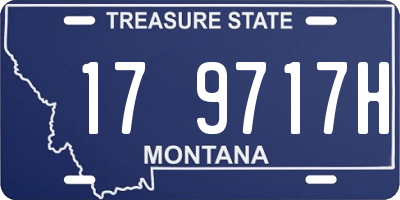 MT license plate 179717H