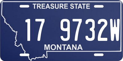 MT license plate 179732W