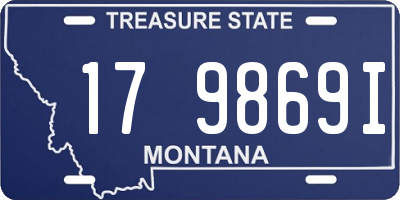 MT license plate 179869I