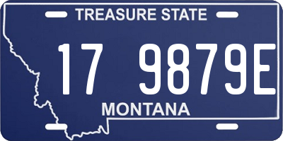 MT license plate 179879E