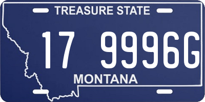 MT license plate 179996G