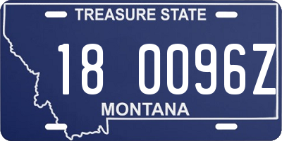 MT license plate 180096Z