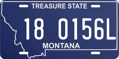 MT license plate 180156L