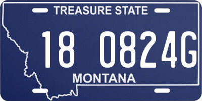 MT license plate 180824G