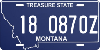 MT license plate 180870Z