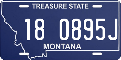 MT license plate 180895J