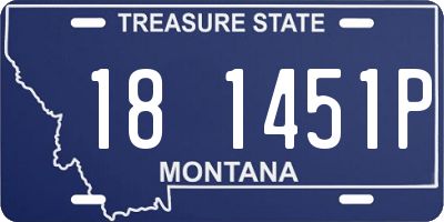 MT license plate 181451P