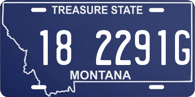 MT license plate 182291G