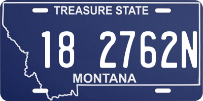 MT license plate 182762N