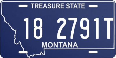 MT license plate 182791T