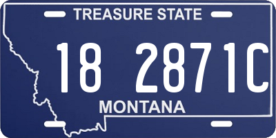 MT license plate 182871C