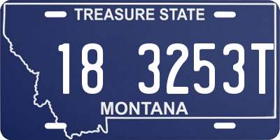 MT license plate 183253T
