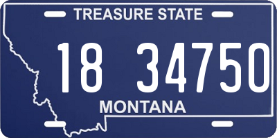 MT license plate 183475O