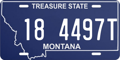 MT license plate 184497T
