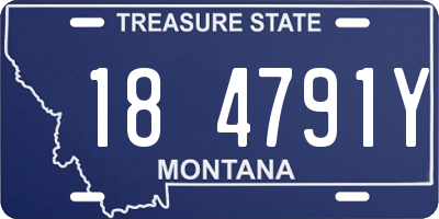 MT license plate 184791Y