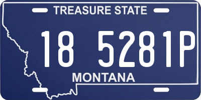 MT license plate 185281P