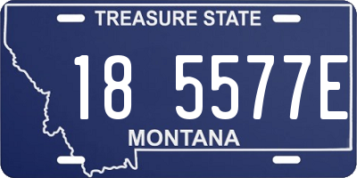 MT license plate 185577E