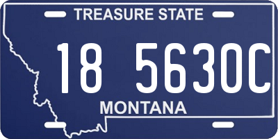 MT license plate 185630C
