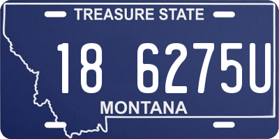 MT license plate 186275U