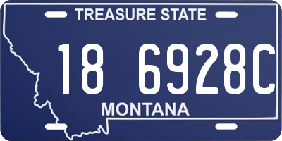 MT license plate 186928C