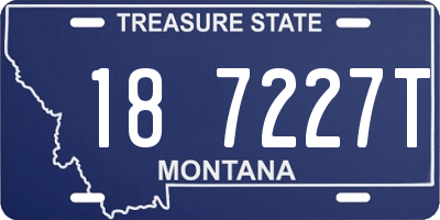 MT license plate 187227T