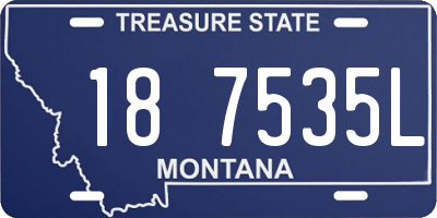 MT license plate 187535L