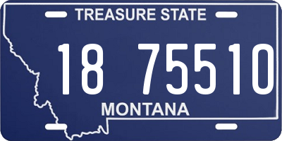 MT license plate 187551O