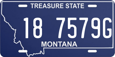 MT license plate 187579G