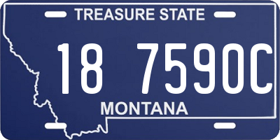 MT license plate 187590C
