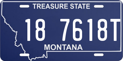 MT license plate 187618T