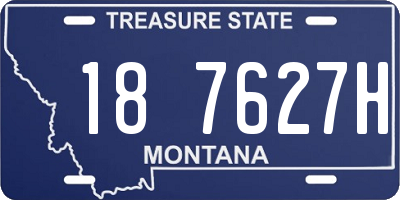 MT license plate 187627H