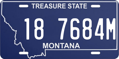 MT license plate 187684M