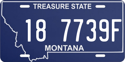 MT license plate 187739F