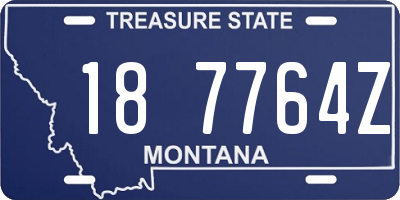 MT license plate 187764Z