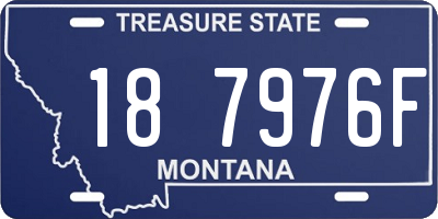 MT license plate 187976F