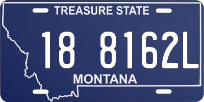 MT license plate 188162L