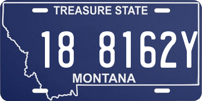 MT license plate 188162Y