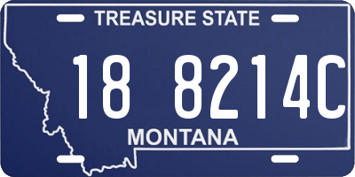 MT license plate 188214C