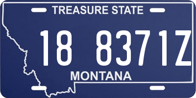 MT license plate 188371Z