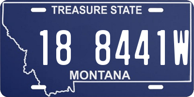 MT license plate 188441W