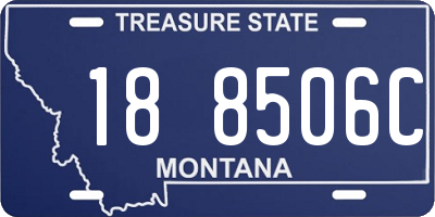 MT license plate 188506C