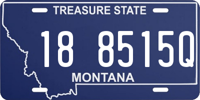 MT license plate 188515Q