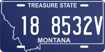 MT license plate 188532V