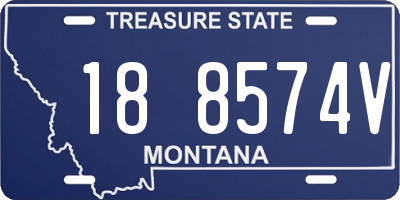 MT license plate 188574V
