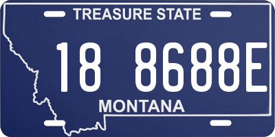 MT license plate 188688E