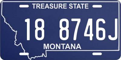 MT license plate 188746J