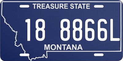 MT license plate 188866L