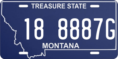 MT license plate 188887G